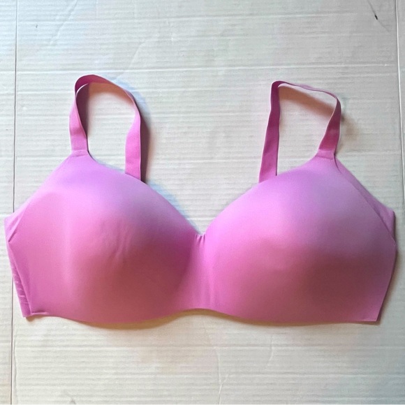 Knix WingWoman Contour Bra Pink Comfort Wireless Womens Size 42E - Picture 3 of 6